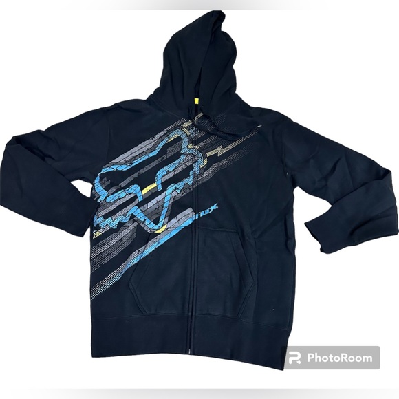 Fox racing black hoodie size L NWT - Picture 3 of 3